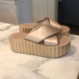 Tory Burch slides,great condition, size 8.